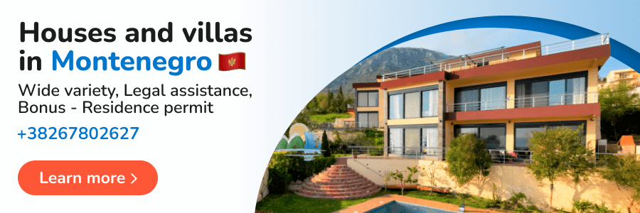 Houses and villas in Montenegro