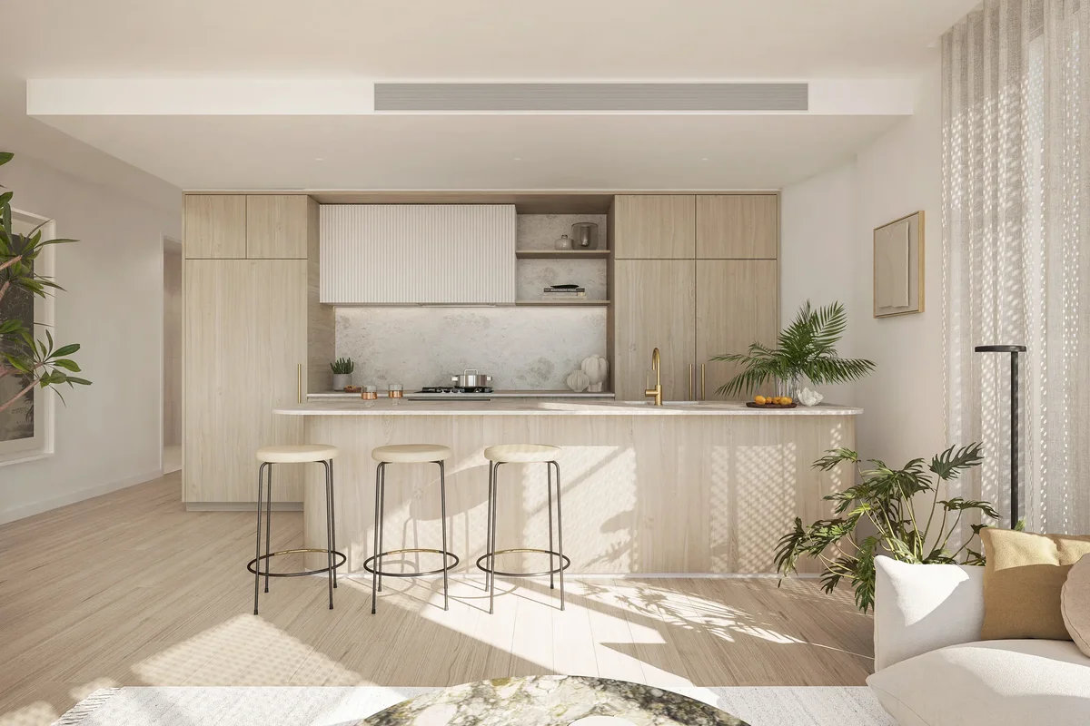 kitchen area in the apartment