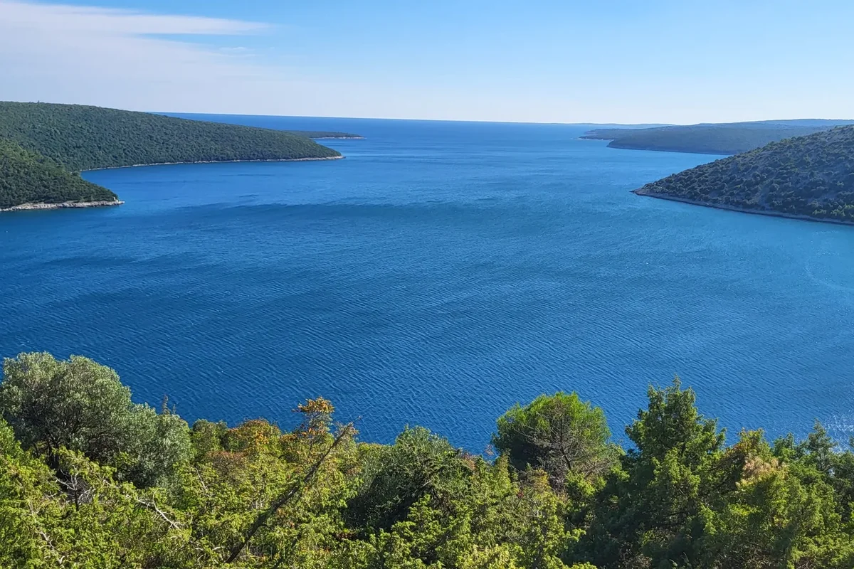 South-eastern Istrian coastline and building land