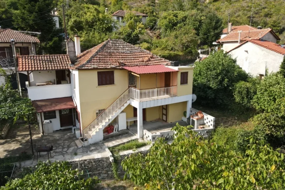 view of a house in an abandoned village