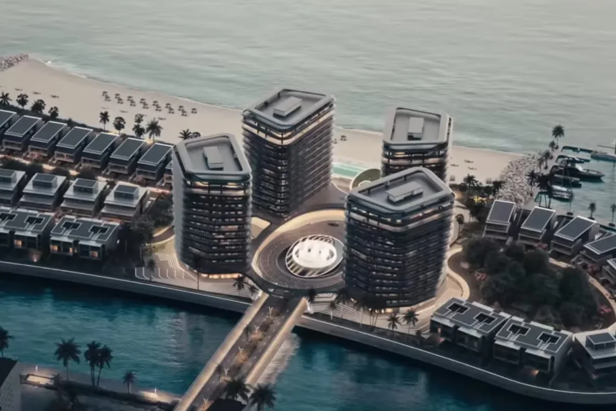 вид сверху на Brabus Island в Абу-Даби