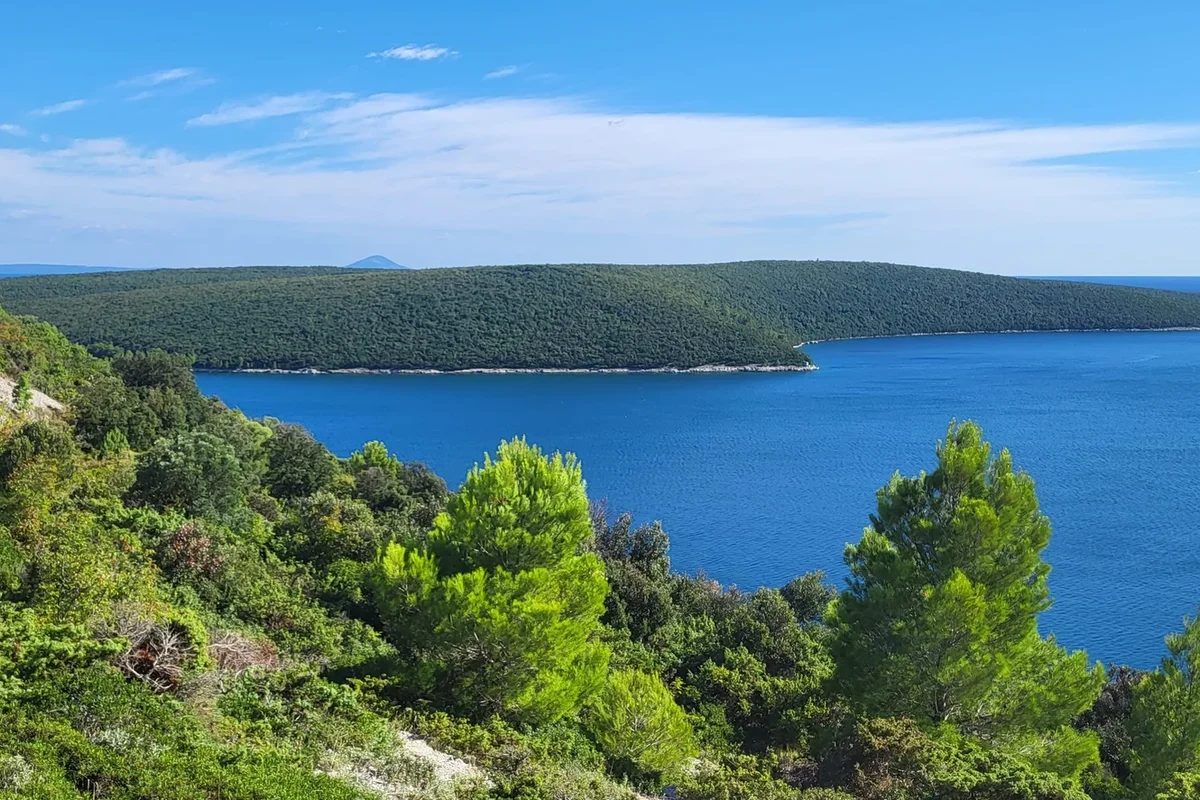 South-eastern Istrian coastline and building land