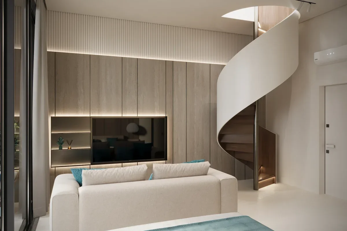 Compact penthouse in an investment project in Bali