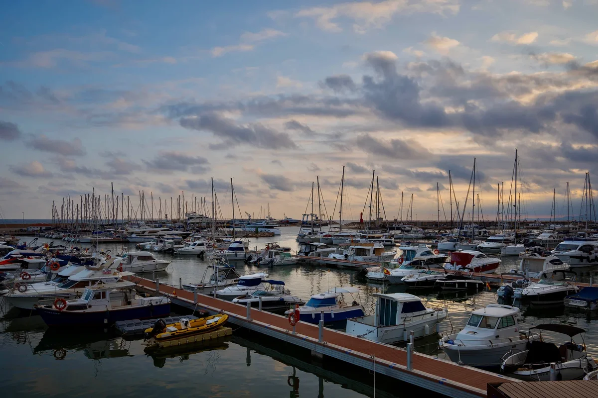 harbour view with yachts