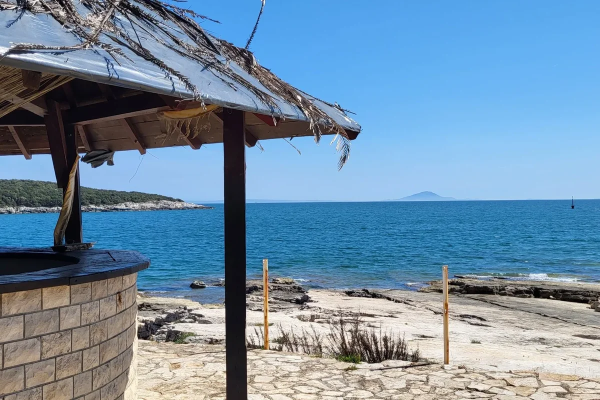 South-eastern Istrian coastline and building land