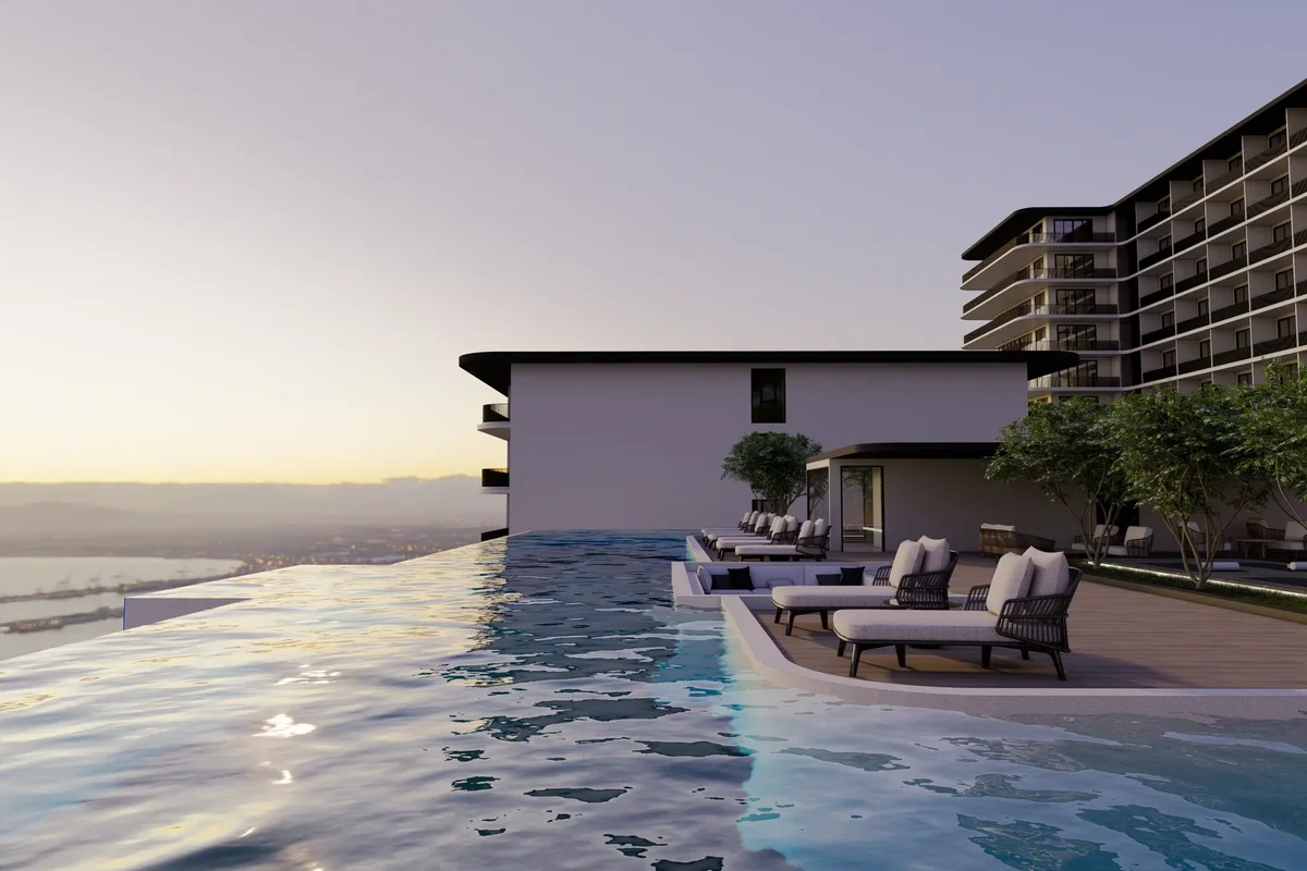 swimming pool at a residential complex