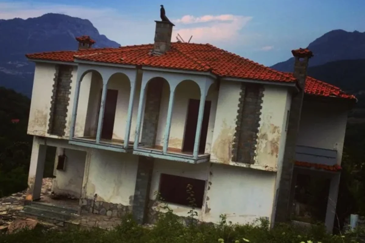 an abandoned village in the mountainous region