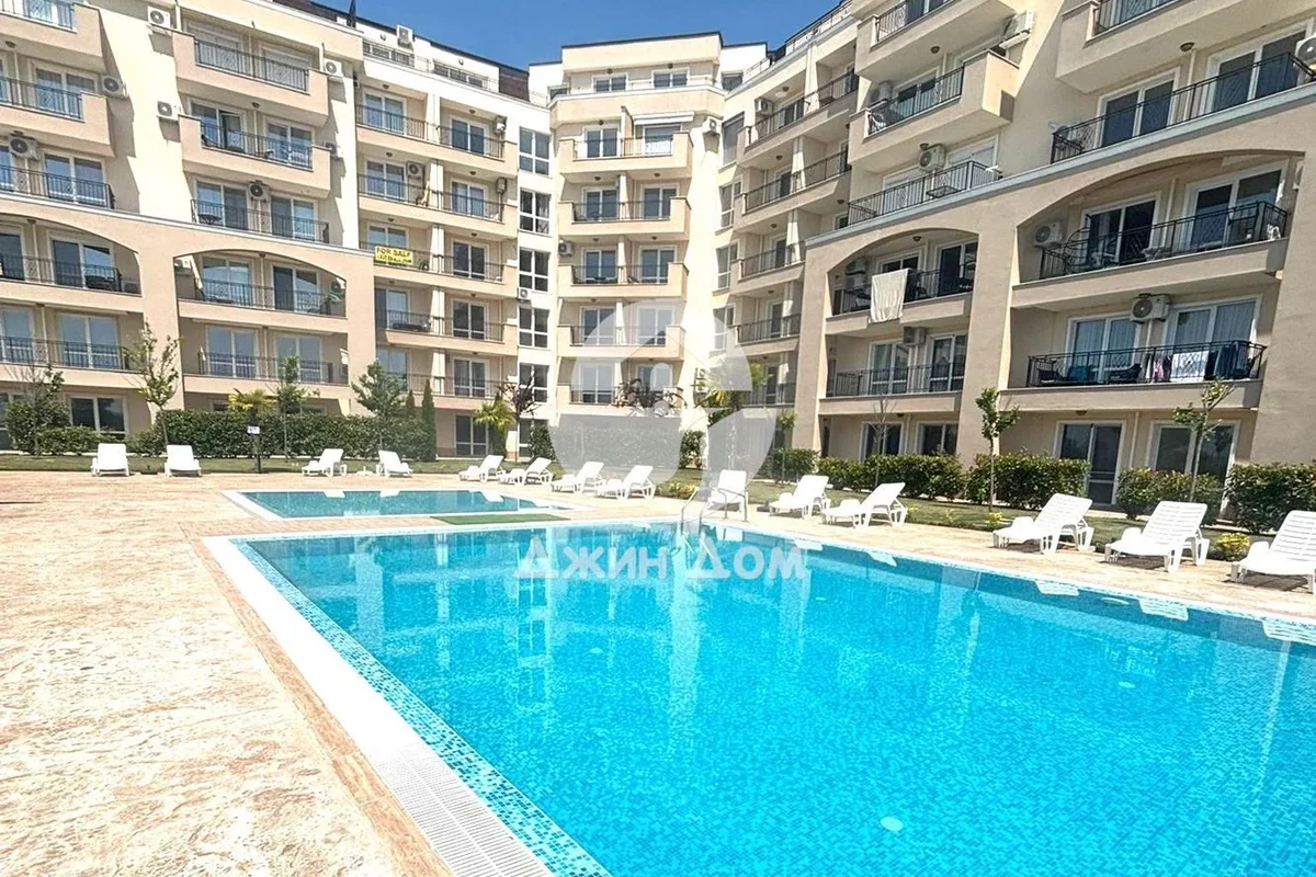 view of the residential complex with swimming pool