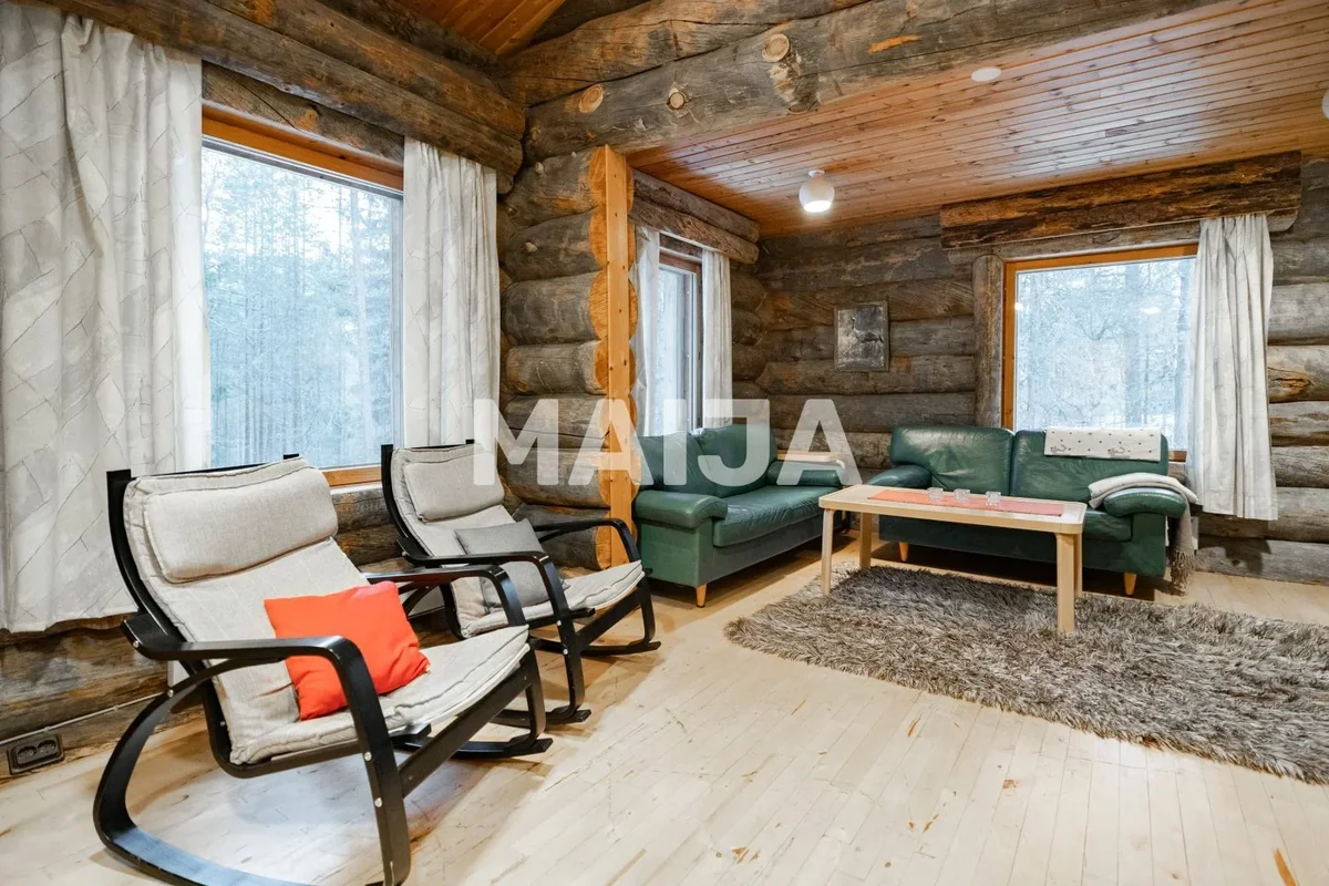 lodge in the woods in Lapland