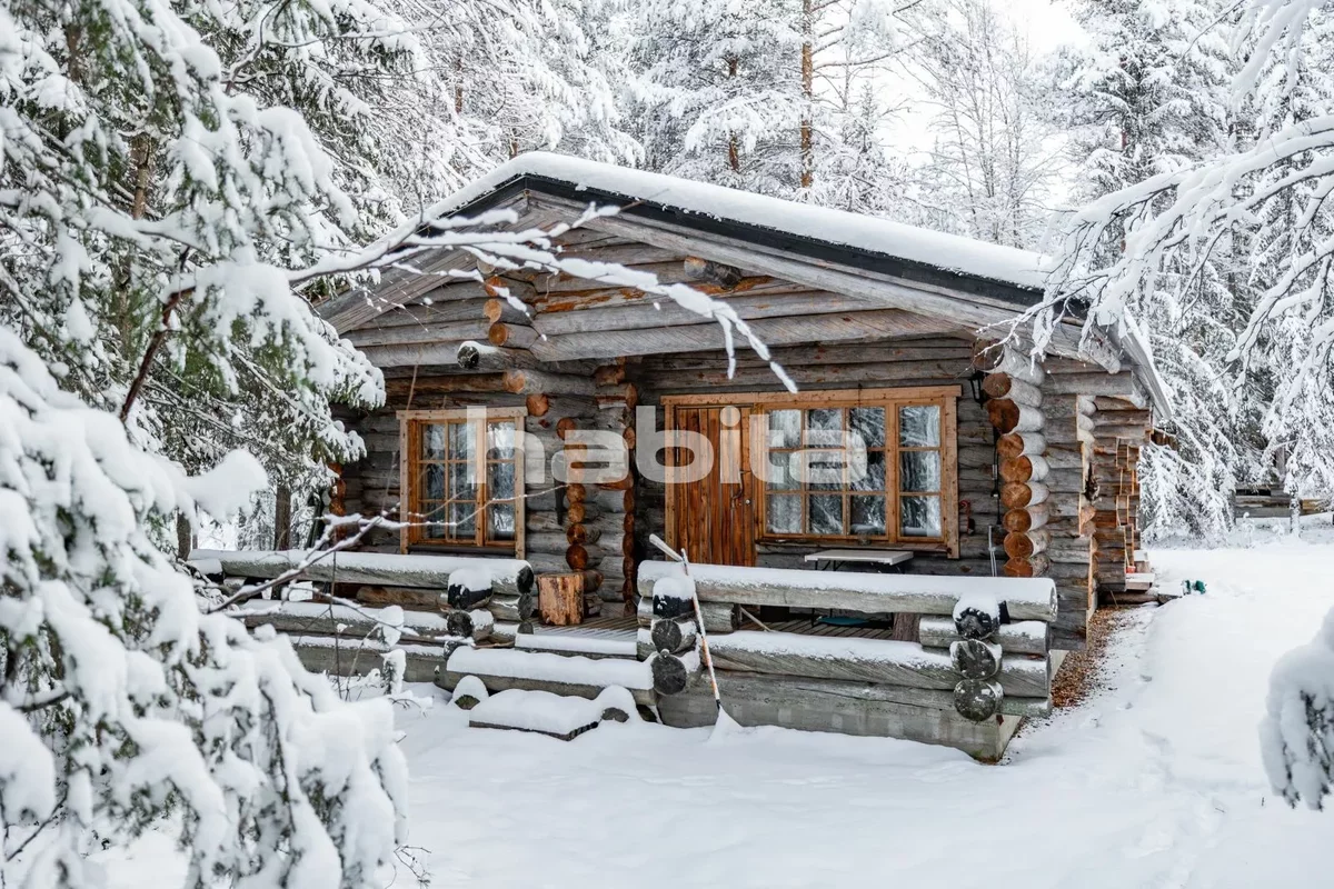 cottage in the snow