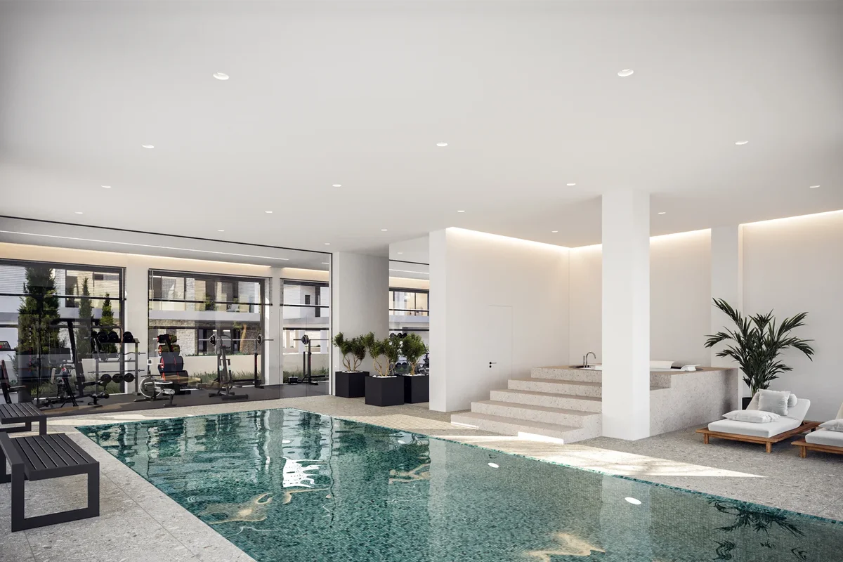 swimming pool and gym