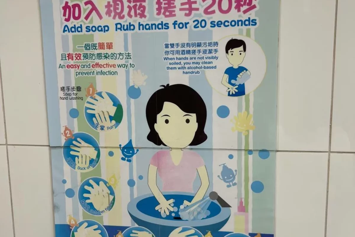 handout on how to wash your hands properly