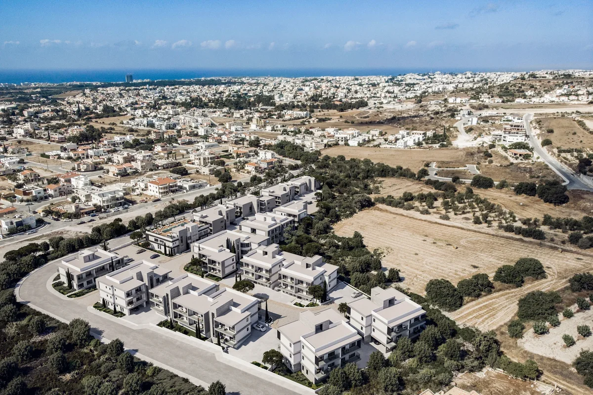 View of new buildings in Cyprus