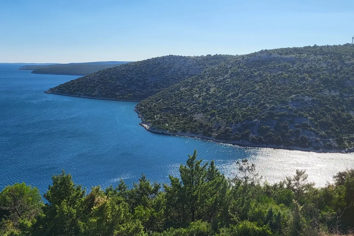 South-eastern Istrian coastline and building land