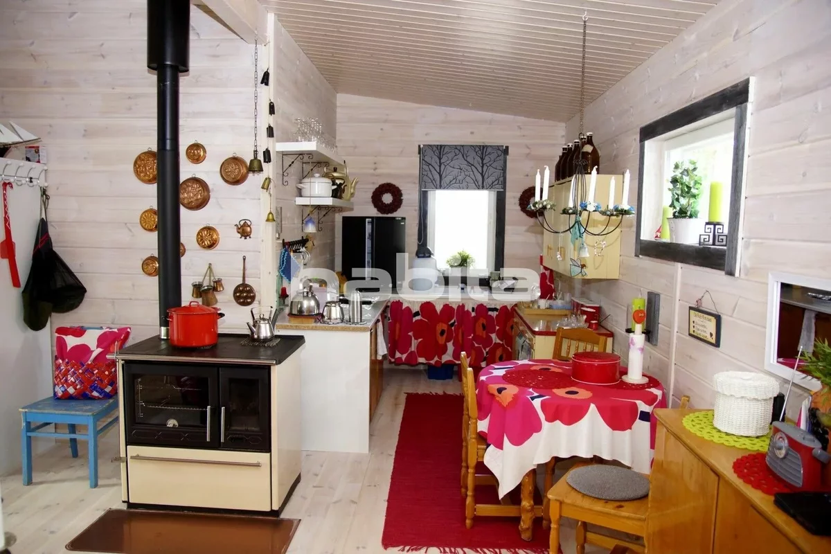 bright cottage interior