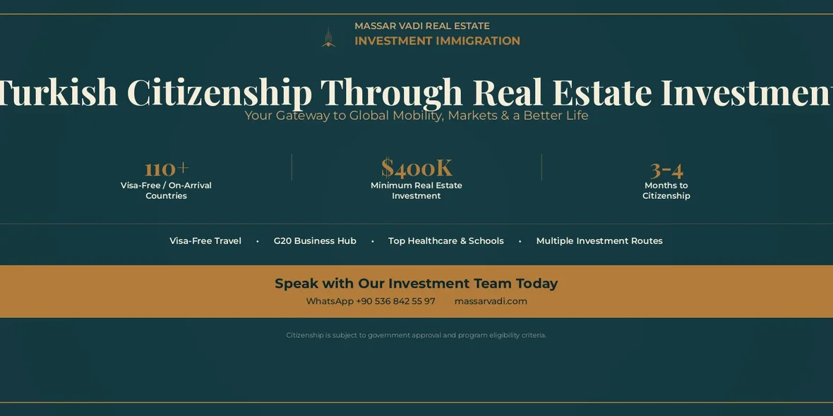 Turkey Citizenship by Real Estate Investment Program