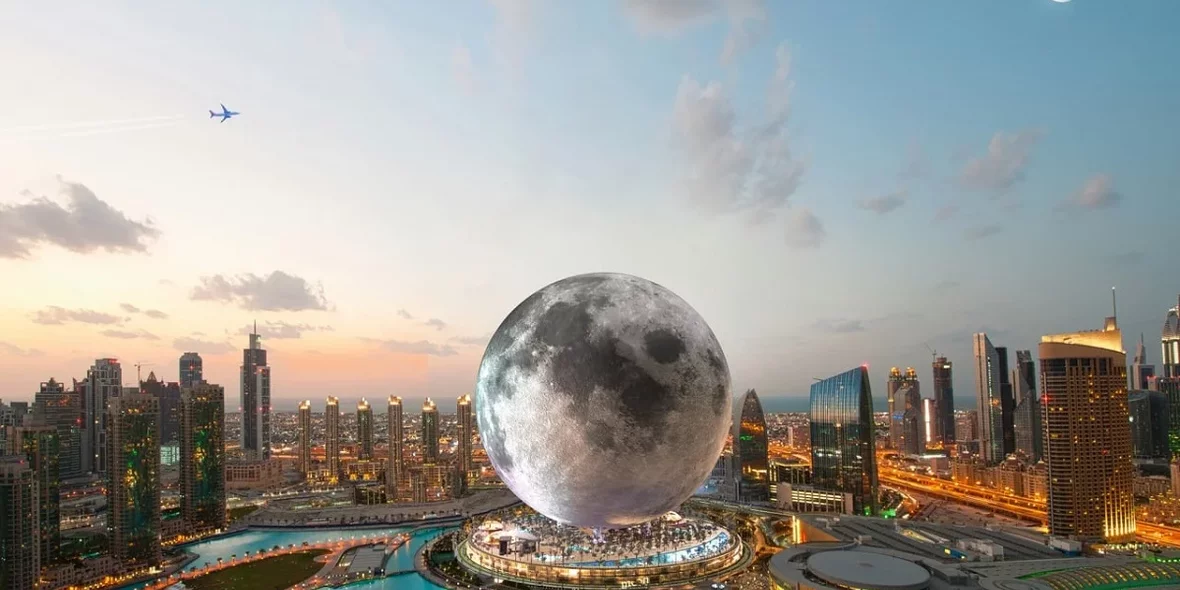 Космический туризм на земле. В Дубае хотят создать курорт в виде Луны 2022