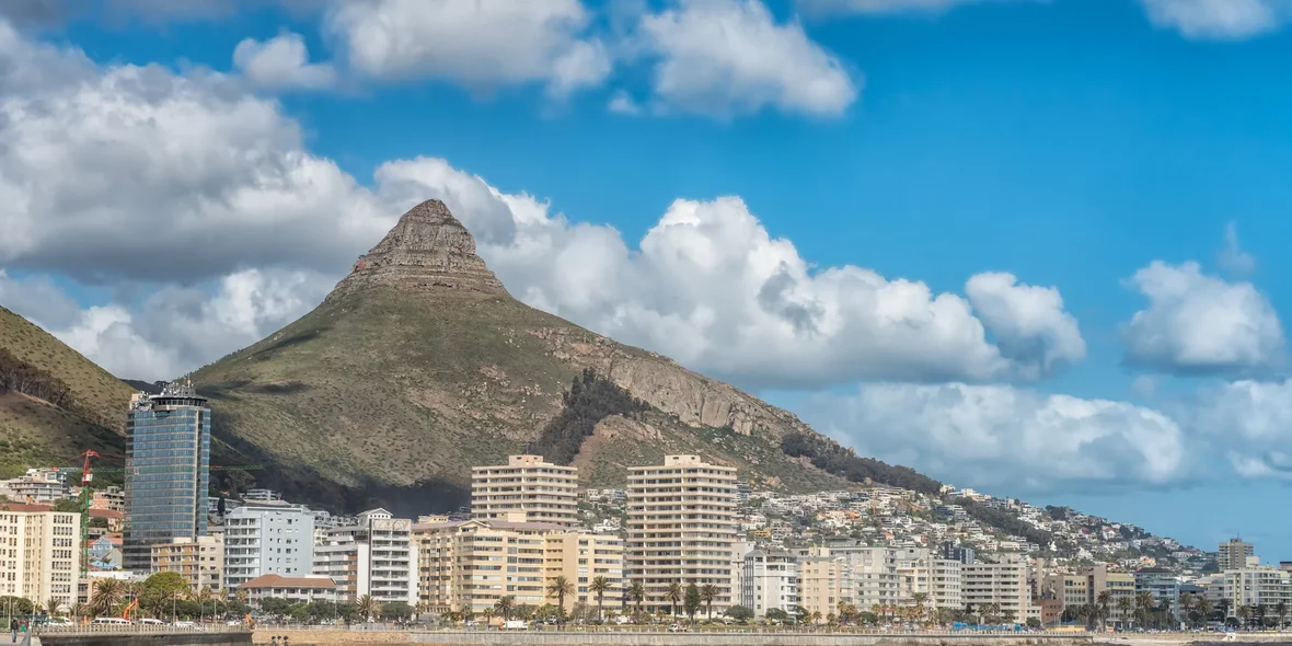 Sea Point в Кейптауне в Западно-Капской провинции