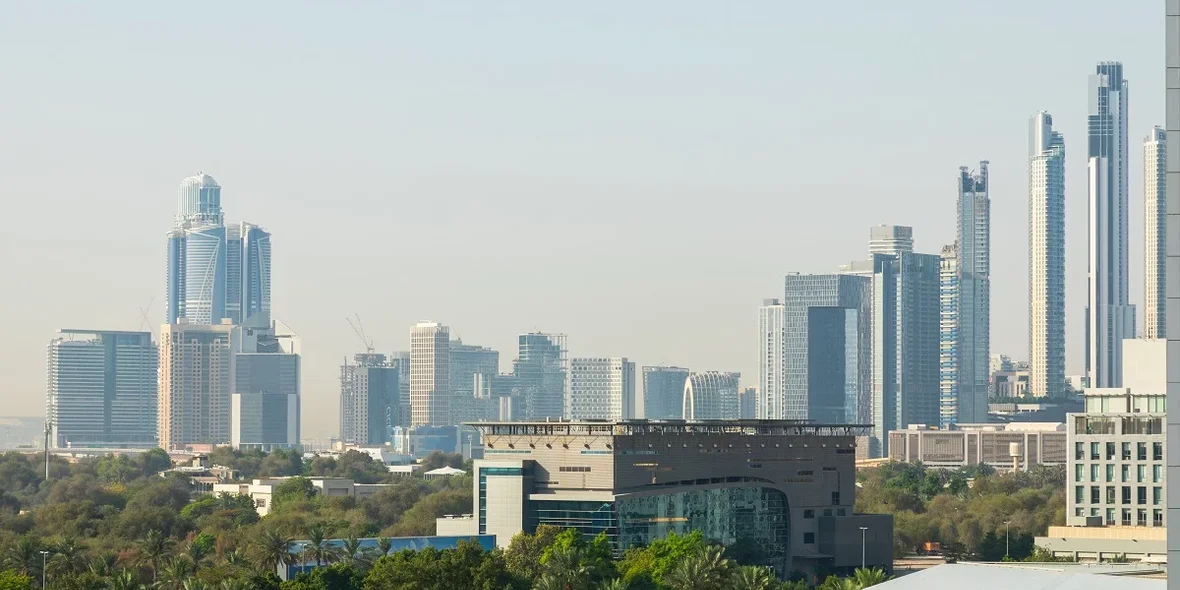 Dubai skyscrapers view