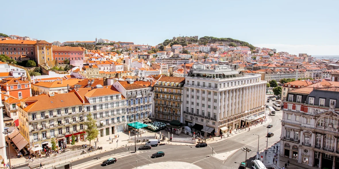 The city of Lisbon in Portugal