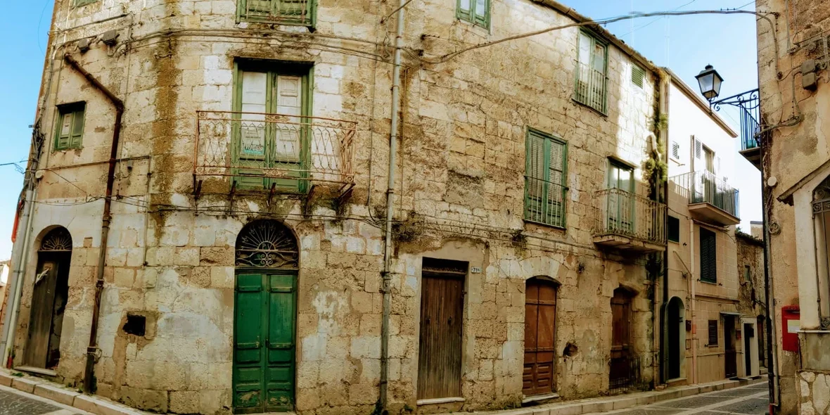 A beautiful house in an Italian town