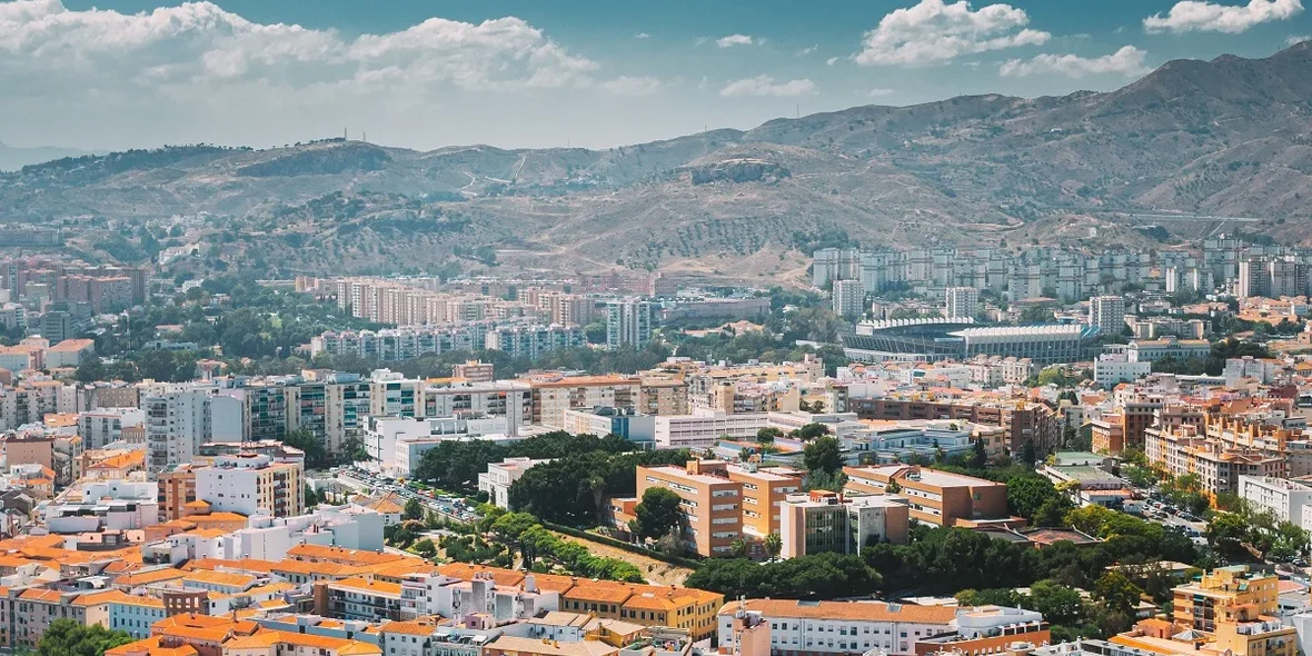 View of the horizon from above, Málaga