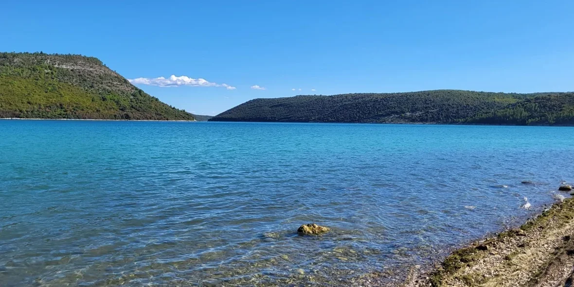 Хорватия, вид на море.