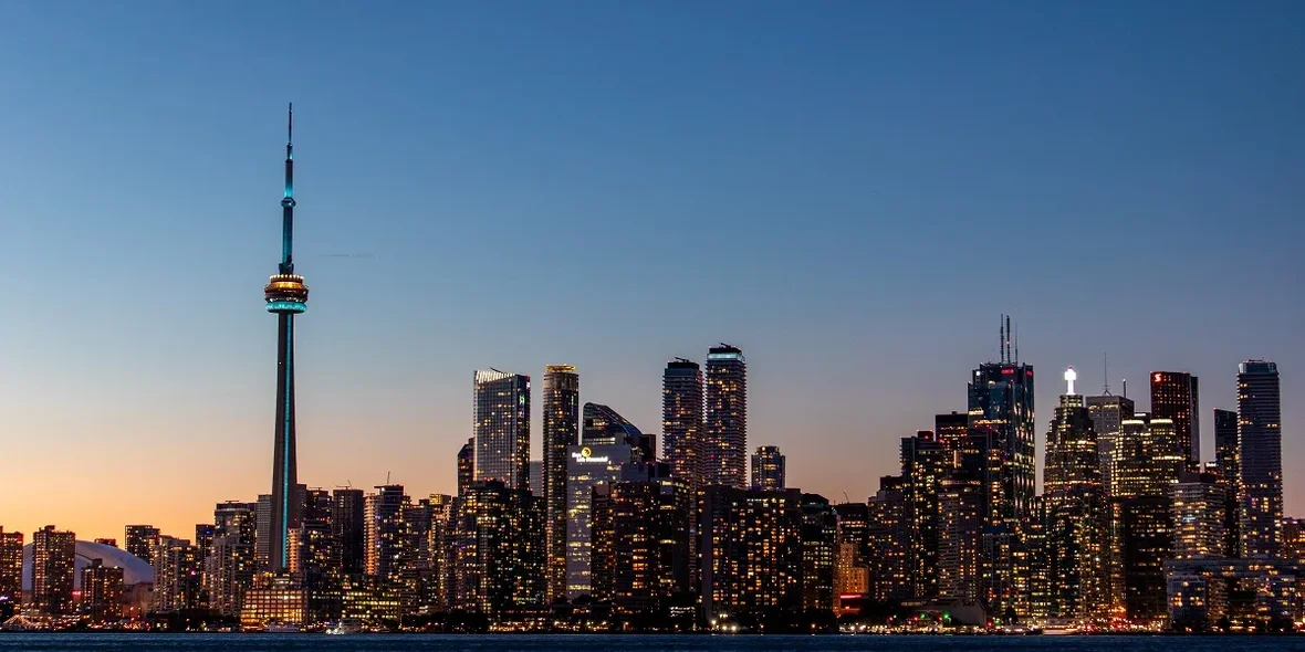 Panorama of Toronto at sunset - Toronto, Ontario