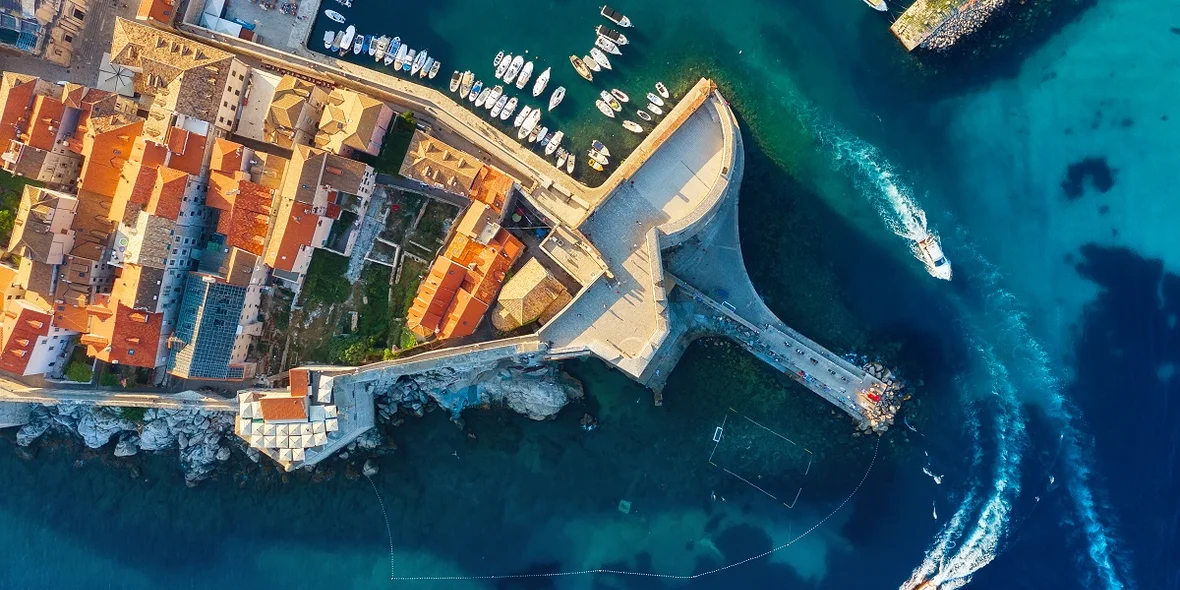 Croatia, a beautiful view from the heights.