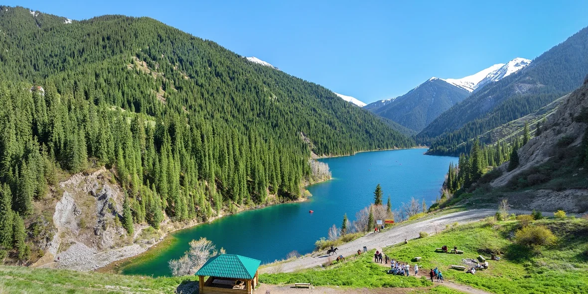 Lower Kolsay Lake in Kazakhstan