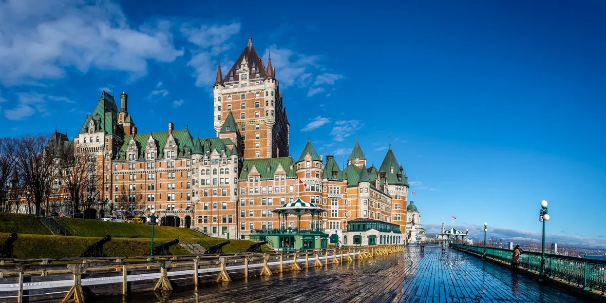 Chateau Frontenac and Dufferin Terrace - Quebec, Canada