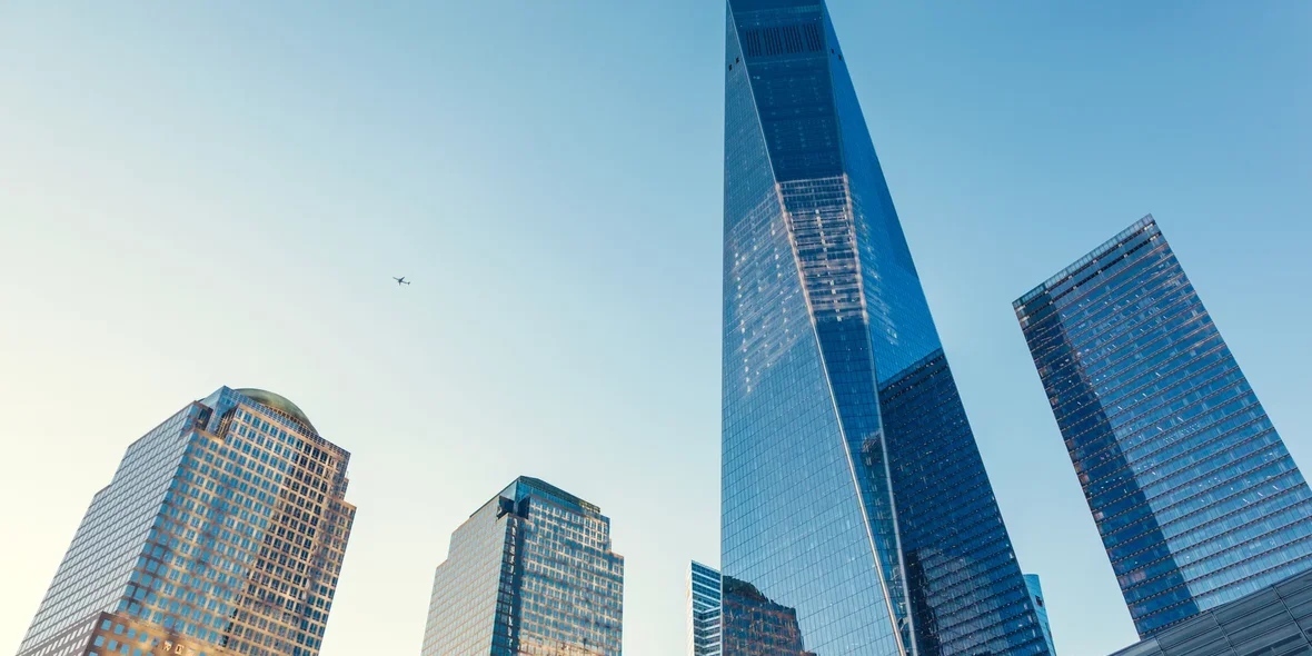 Wieżowce Manhattanu w Nowym Jorku, USA