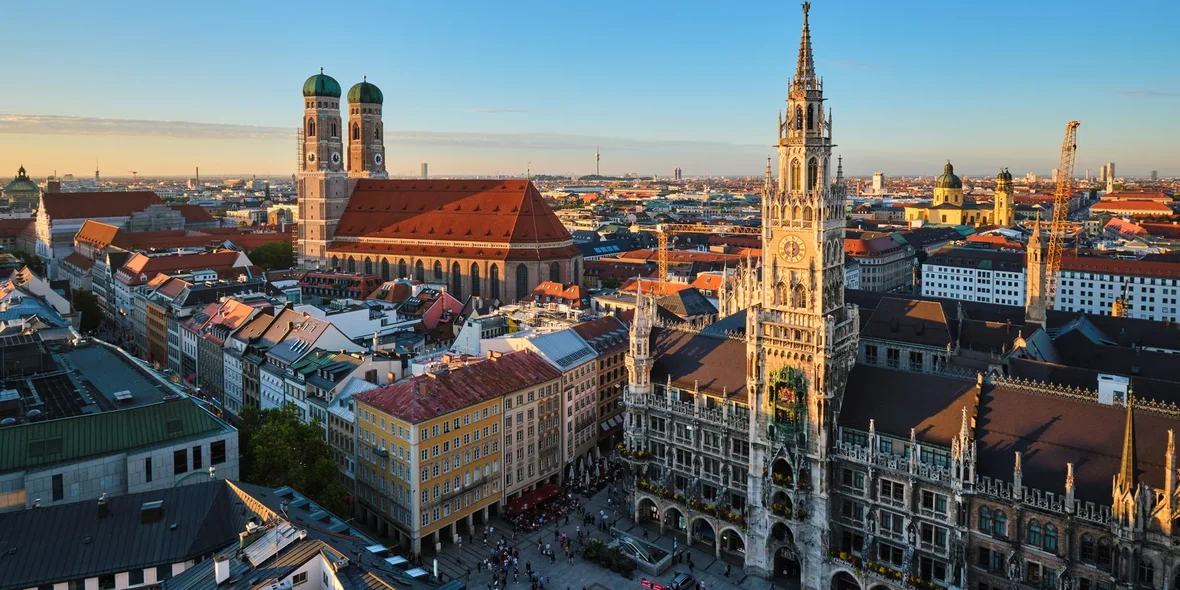 Aerial view of Munich, Germany