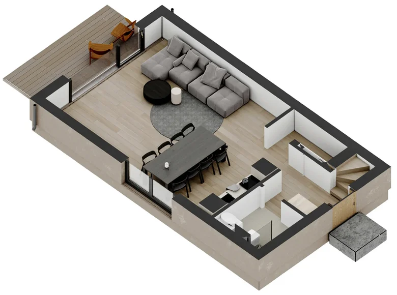 4 room apartment 75 m² Jantar, Poland