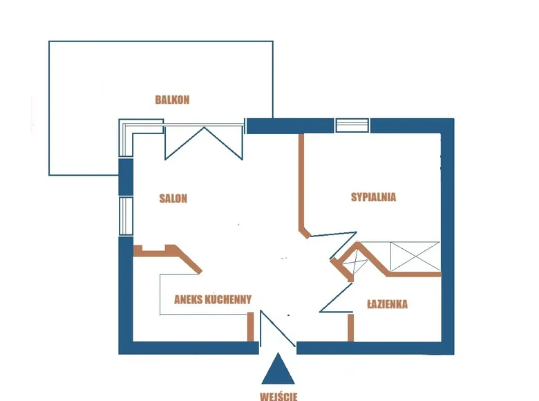 Квартира 2 комнаты 39 м² Варшава, Польша