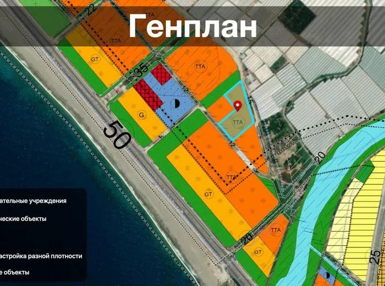 Land 6 247 m² Akarca Koyu, Turkey