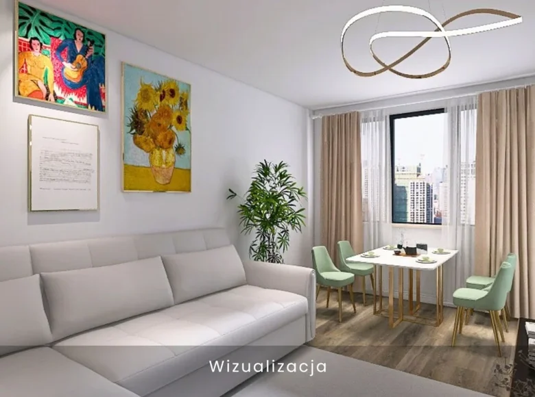 Apartamento 2 habitaciones 38 m² Varsovia, Polonia