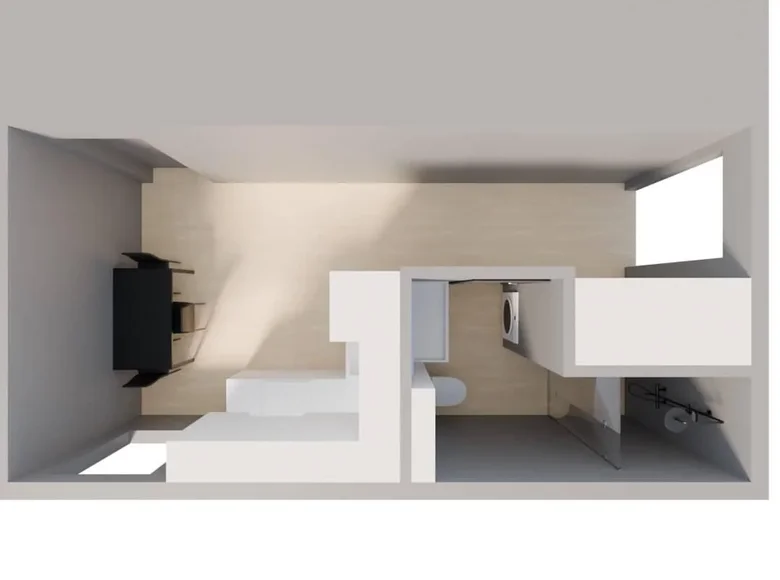 1 room apartment 23 m² Maladzyechna, Belarus