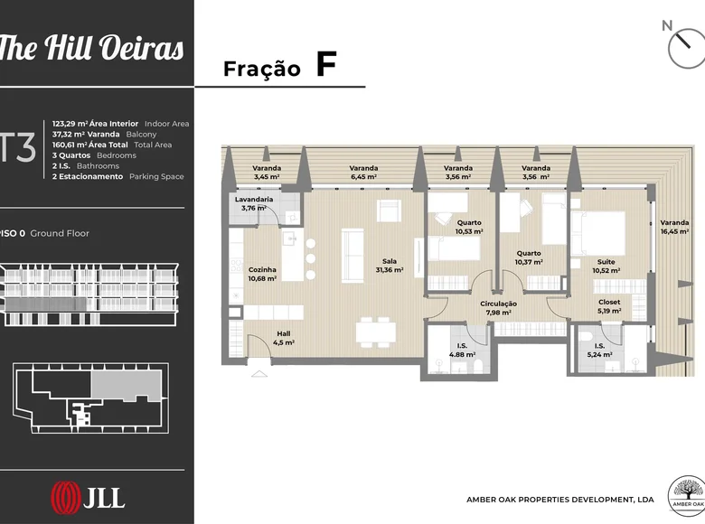 Mieszkanie 4 pokoi 160 m² Barcarena, Portugalia