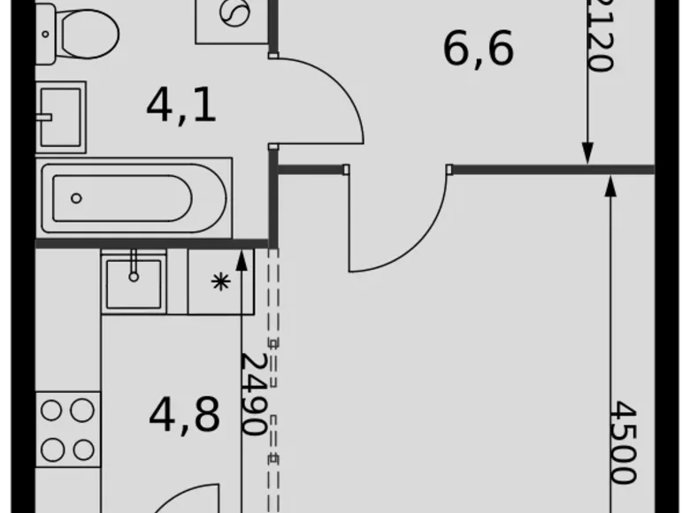 Studio 1 chambre 31 m² Razvilka, Russie