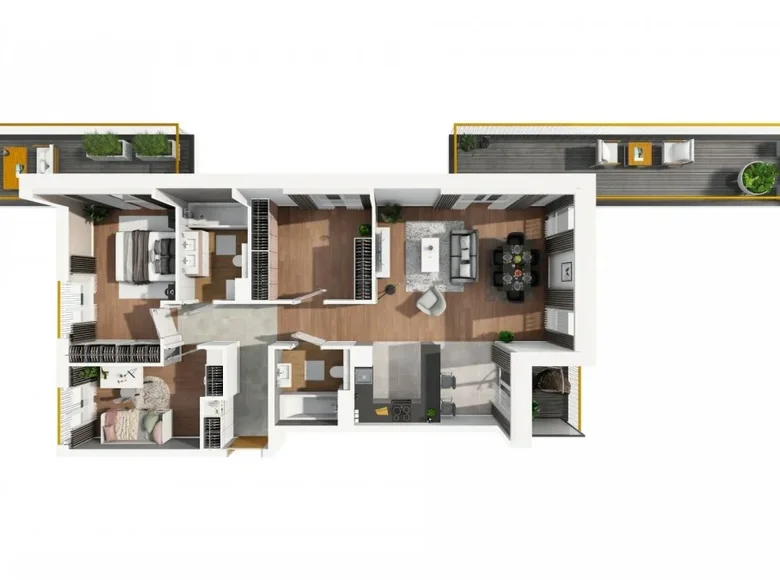 Appartement 4 chambres 87 m² Varsovie, Pologne