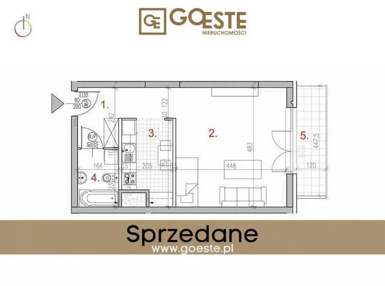 Appartement 1 chambre  Smolice, Pologne