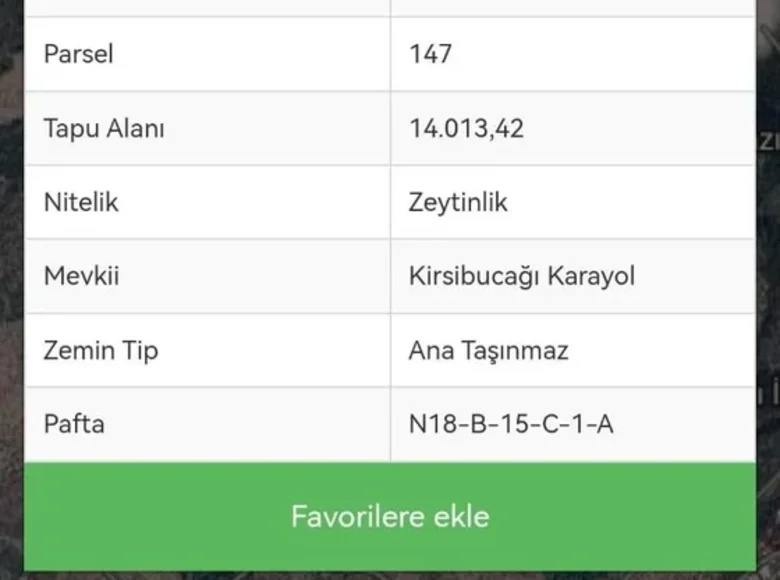 Grundstück 14 m² Kazikli, Türkei