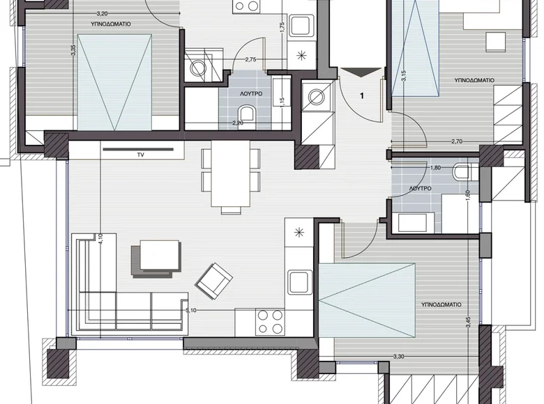 2 bedroom apartment 79 m² Municipality of Thessaloniki, Greece