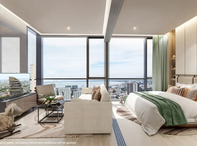 Appartement 1 chambre 56 m² Na Kluea, Thaïlande