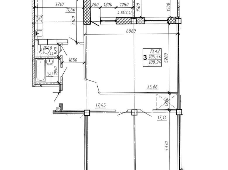 Wohnung 3 zimmer 109 m² Mahiljou, Belarus