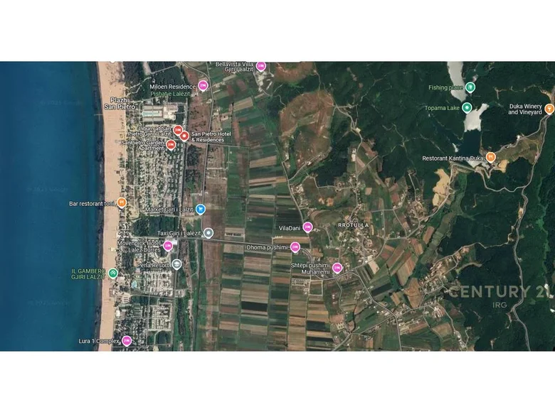 Parcelas 8 058 m² Ishem, Albania