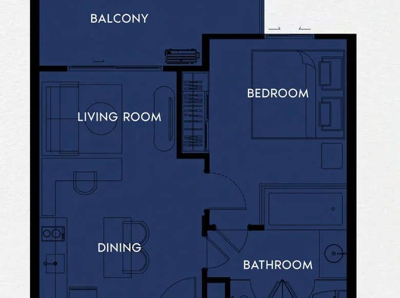 Квартира 2 комнаты 60 м² Choeng Thale, Таиланд