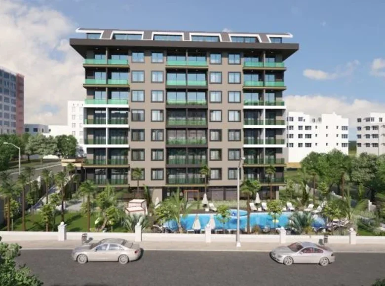 Квартира 1 спальня 50 м² Аланья, Турция