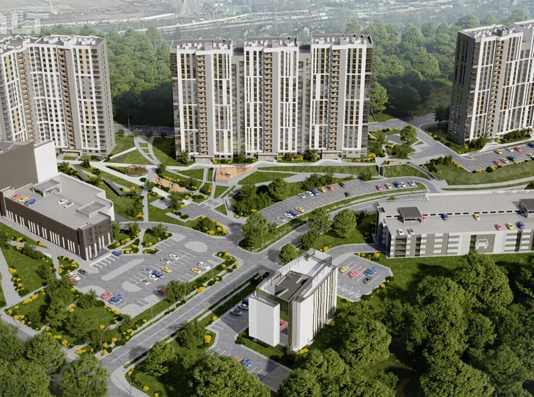 1 room apartment 43 m² Minsk, Belarus